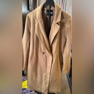 Fashion Nova Elegant Camel Trench Coat